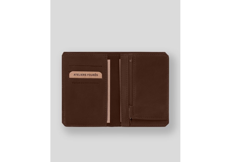 Les Ateliers Foures 958X - CUIR DE VACHETTE - COGNAC Portefeuille/Porte-cartes Portefeuilles