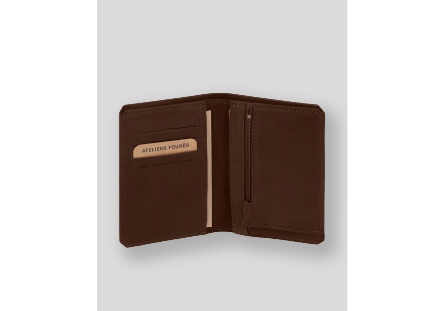 Les Ateliers Foures 958X - CUIR DE VACHETTE - COGNAC Portefeuille/Porte-cartes Portefeuilles