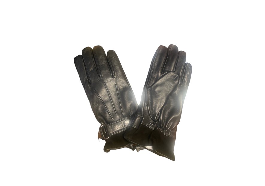 Glove Story 22090TR - AGNEAU - NOIR - 100 glove story-baguette droite-gants homme Gants