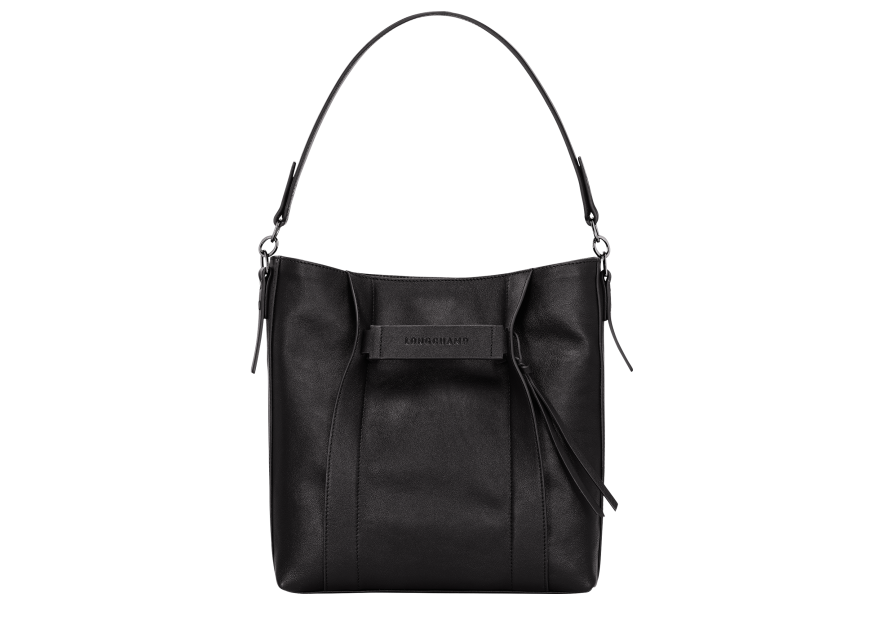 Longchamp 10225HCV - CUIR DE VEAU - NOIR - sac besace m longchamp 3d Sac business