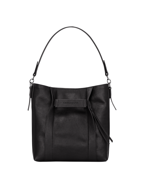 Longchamp 10225HCV - CUIR DE VEAU - NOIR - sac besace m longchamp 3d Sac business