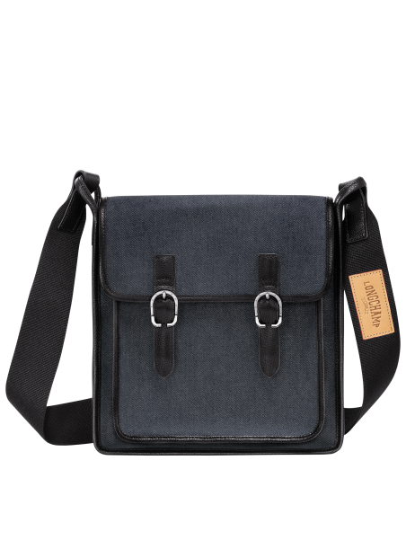 Longchamp 10236/HEG - TOILE DENIM - MARINE longchamp- le foulonné denim- porté travers Sac business