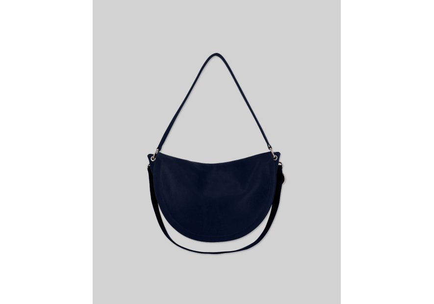 Les Ateliers Foures T500 - CUIR DE VACHETTE - MINUIT les ateliers fourés- atalante- sac demi lune Sac business
