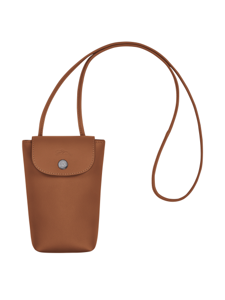 Longchamp 34178/987 - CUIR D'AGNEAU - COGN etui téléphone le pliage xtra Petite maroquinerie