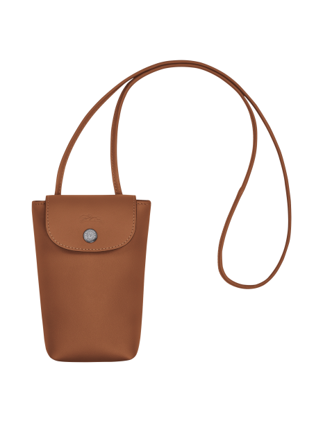 Longchamp 34178/987 - CUIR D'AGNEAU - COGN etui téléphone le pliage xtra etui-telephone