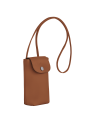 Longchamp 34178/987 - CUIR D'AGNEAU - COGN etui téléphone le pliage xtra etui-telephone