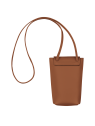 Longchamp 34178/987 - CUIR D'AGNEAU - COGN etui téléphone le pliage xtra etui-telephone
