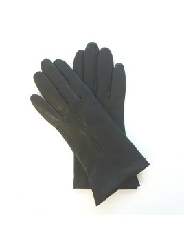 Poujade P04DC - CUIR D'AGNEAU - NOIR poujade - thérèse cachemire - gants f gants femme