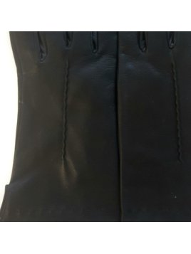Poujade P04DC - CUIR D'AGNEAU - NOIR poujade - thérèse cachemire - gants f gants femme