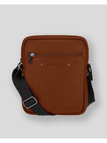 Les Ateliers Foures 9008 - CUIR DE VACHETTE - FAUVE les ateliers fourès - baroudeur - sac h zephyr Sacs bandoulière/Sacoches