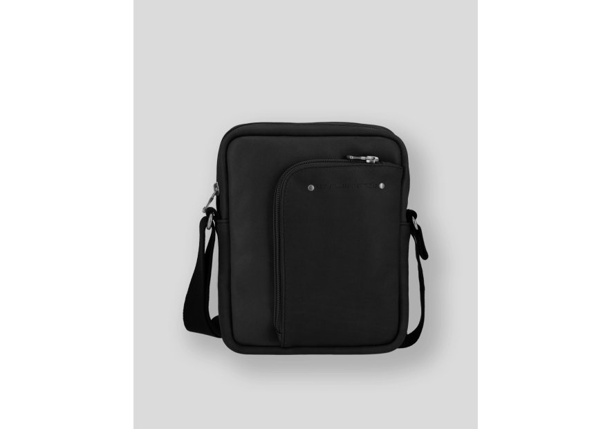 Les Ateliers Foures 9009 - CUIR DE VACHETTE - NOIR sac homme nérée Sacs bandoulière/Sacoches