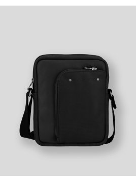 Les Ateliers Foures 9009 - CUIR DE VACHETTE - NOIR sac homme nérée Sacs bandoulière/Sacoches