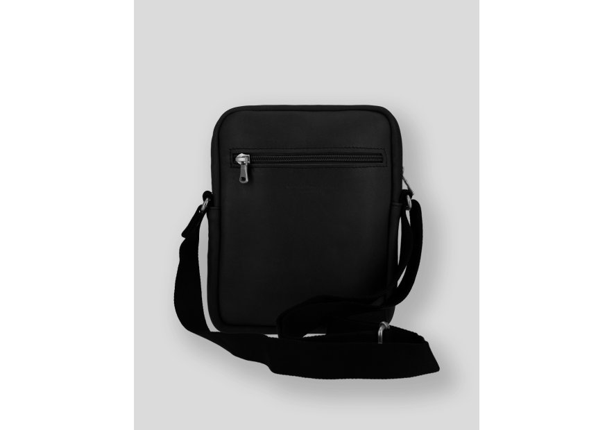 Les Ateliers Foures 9009 - CUIR DE VACHETTE - NOIR sac homme nérée Sacs bandoulière/Sacoches