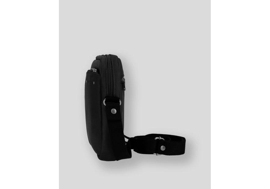 Les Ateliers Foures 9009 - CUIR DE VACHETTE - NOIR sac homme nérée Sacs bandoulière/Sacoches