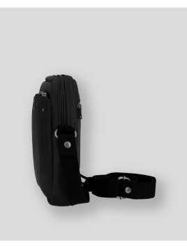 Les Ateliers Foures 9009 - CUIR DE VACHETTE - NOIR sac homme nérée Sacs bandoulière/Sacoches