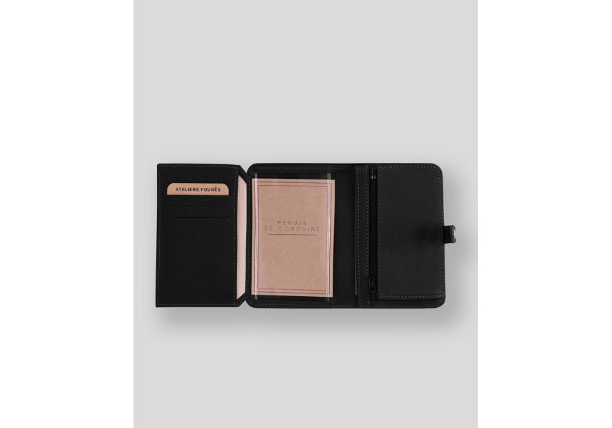 Les Ateliers Foures B52 portefeuille petit format avec patte pression Portefeuille Homme