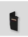Les Ateliers Foures B52 - CUIR DE VACHETTE - NOIR portefeuille petit format avec patte pression portefeuille-homme
