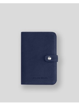 Les Ateliers Foures B52 - CUIR DE VACHETTE - OCEAN portefeuille petit format avec patte pression Portefeuilles