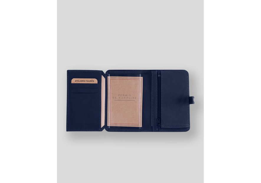 Les Ateliers Foures B52 portefeuille petit format avec patte pression Portefeuille Homme