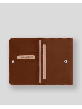 Les Ateliers Foures B46 - CUIR DE VACHETTE - FAUVE fourès-baroudeuse-porte papiers Porte-cartes