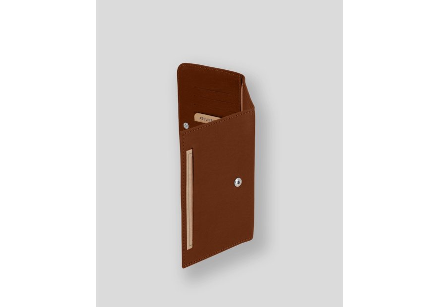 Les Ateliers Foures B46 - CUIR DE VACHETTE - FAUVE fourès-baroudeuse-porte papiers Porte-cartes