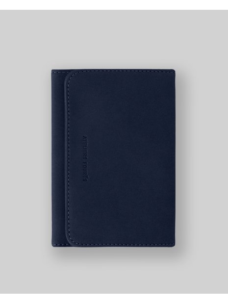 Les Ateliers Foures B46 - CUIR DE VACHETTE - MINUIT fourès-baroudeuse-porte papiers porte-cartes