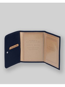 Les Ateliers Foures B46 - CUIR DE VACHETTE - MINUIT fourès-baroudeuse-porte papiers Porte-cartes