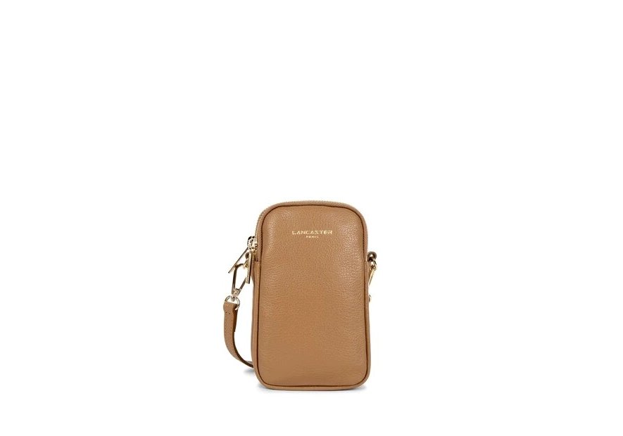 Lancaster 129-28 - CUIR DE VACHETTE - CAME Dune - Pochette smartphone Petite maroquinerie