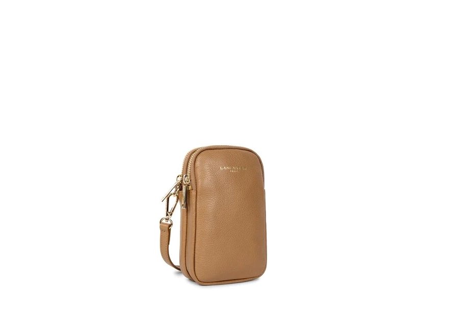 Lancaster 129-28 - CUIR DE VACHETTE - CAME Dune - Pochette smartphone Petite maroquinerie
