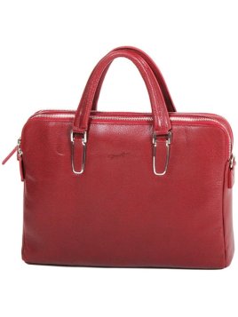 Gerard Henon 16281 - CUIR DE VACHETTE - ROUGE Porte-ordinateur Porte-documents