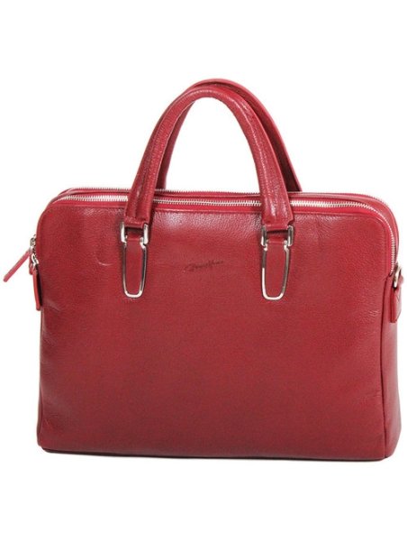 Gerard Henon 16281 - CUIR DE VACHETTE - ROUGE Porte-ordinateur Porte-documents