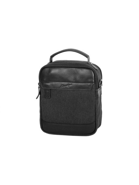 Gerard Henon 22310 - COTON ET CUIR - NOIR - 0 sac homme à poignée safari Sacs bandoulière/Sacoches