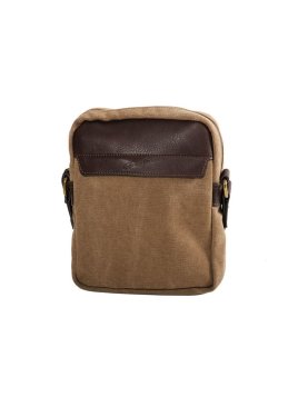 Gerard Henon 22353 - COTON ET CUIR - MARRON - Safari sac Homme M Sacs bandoulière/Sacoches