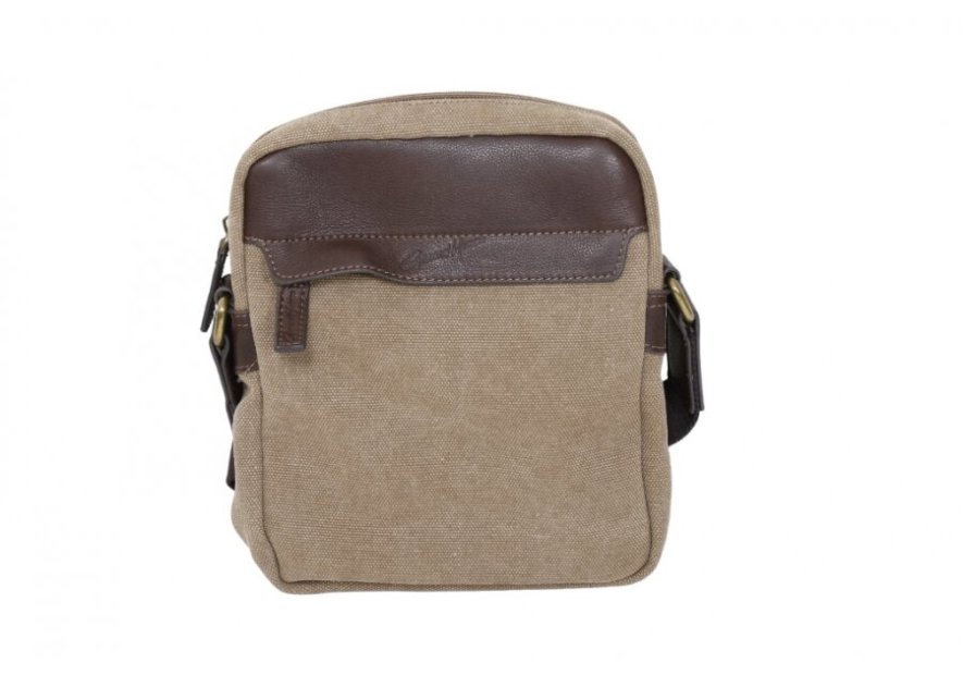 Gerard Henon 22353 - COTON ET CUIR - MARRON - Safari sac Homme M Sacs bandoulière/Sacoches
