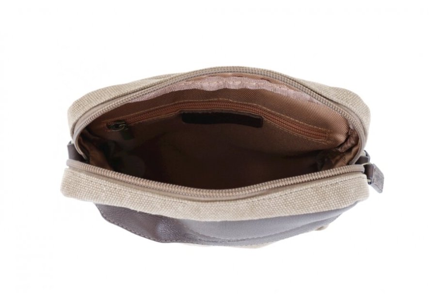 Gerard Henon 22353 - COTON ET CUIR - MARRON - Safari sac Homme M Sacs bandoulière/Sacoches
