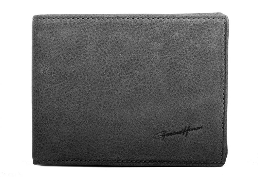 Gerard Henon 33441 - CUIR DE VACHETTE - NOIR  portefeuille format italien vintage Portefeuilles