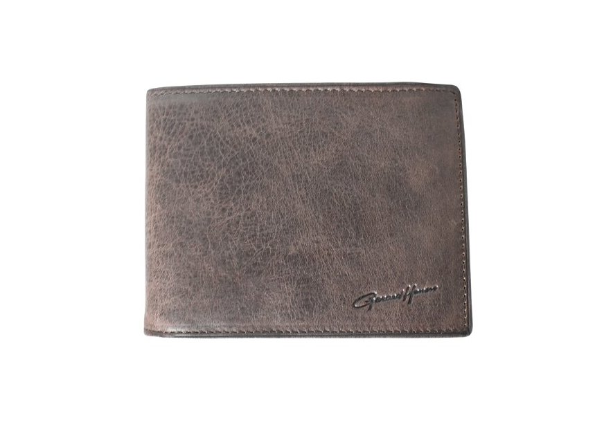 Gerard Henon 33441 - CUIR DE VACHETTE - CHOCO portefeuille format italien vintage Portefeuilles