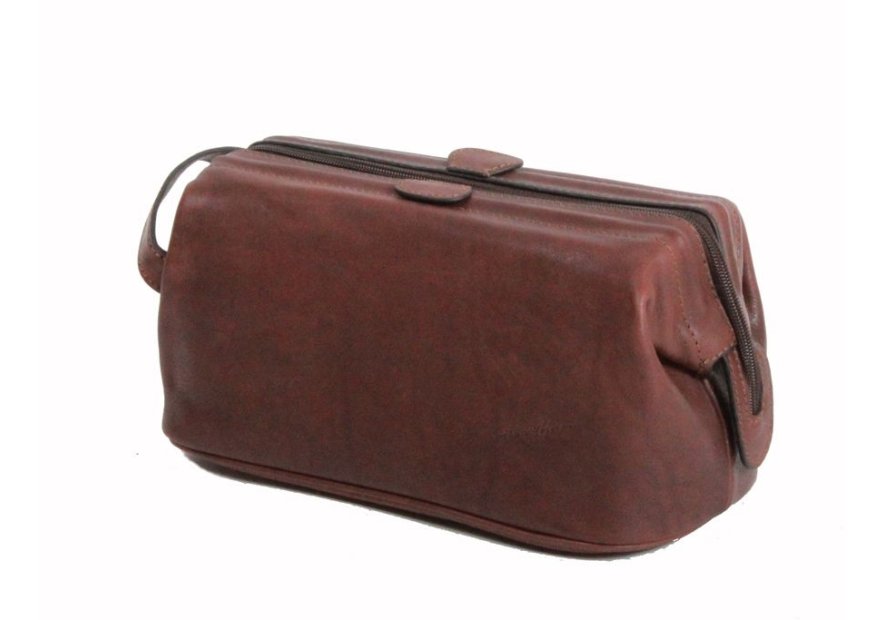 Gerard Henon 5204 - CUIR DE VACHETTE - CHOCOL Trousse de toilette Trousses de toilette