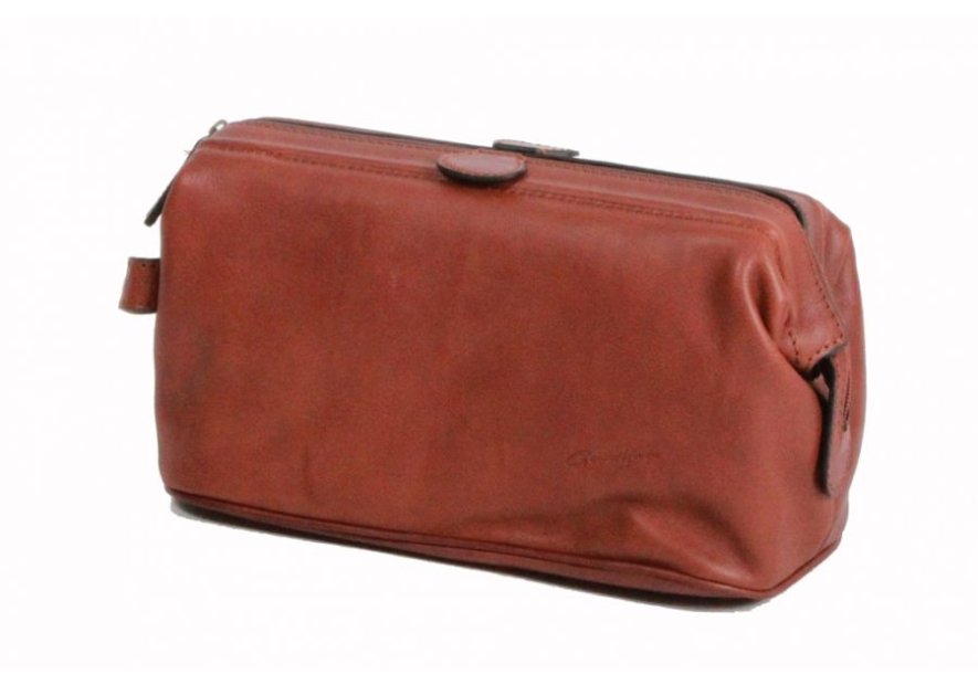 Gerard Henon 5204 - CUIR DE VACHETTE - MARRON Trousse de toilette Trousses de toilette