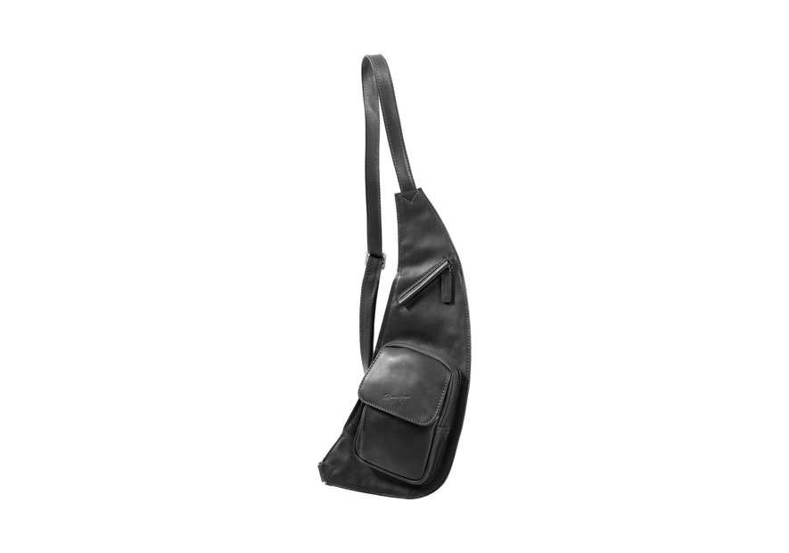 Gerard Henon 5258 - CUIR DE VACHETTE - NOIR - henon - arizona- banane épaule Sac business