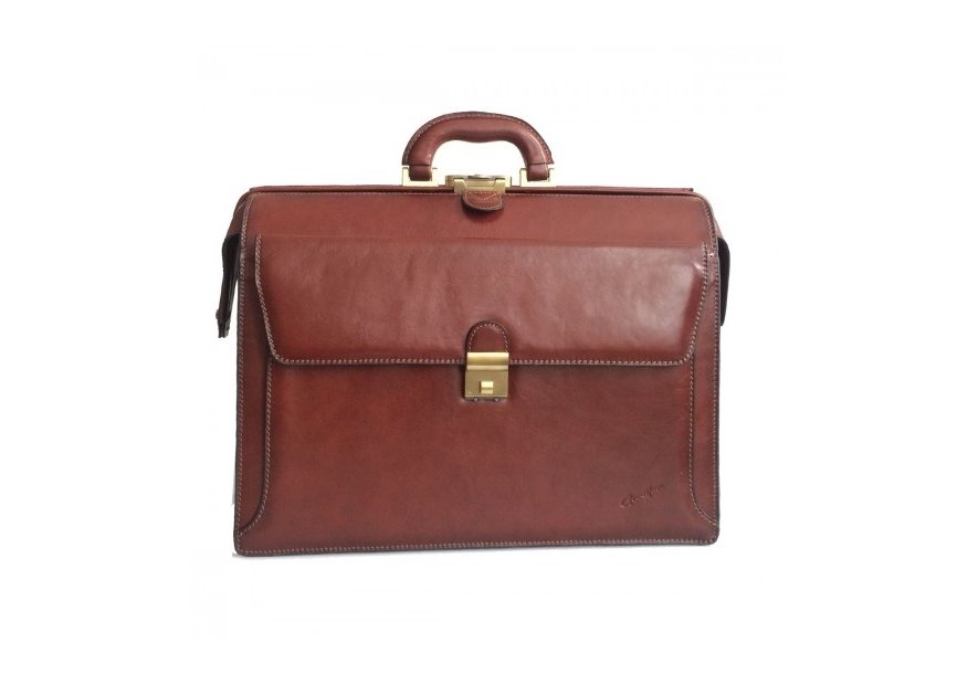 Gerard Henon 5555 - CUIR DE VACHETTE - MARRON gerard henon porte document americain Sac business