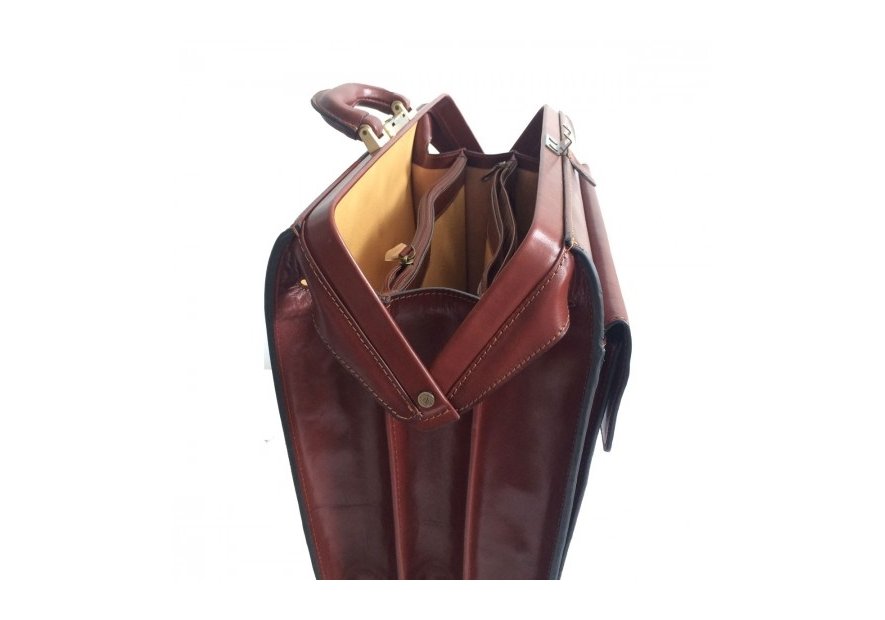 Gerard Henon 5555 - CUIR DE VACHETTE - MARRON gerard henon porte document americain Sac business