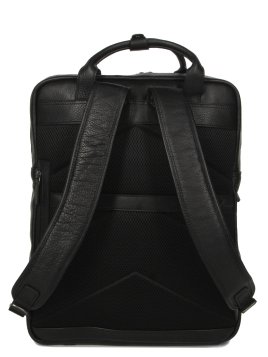 Gerard Henon 6966 - CUIR DE VACHETTE - NOIR sac à dos porté main ordi 17" Sac business
