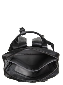 Gerard Henon 6966 - CUIR DE VACHETTE - NOIR sac à dos porté main ordi 17" Sac business