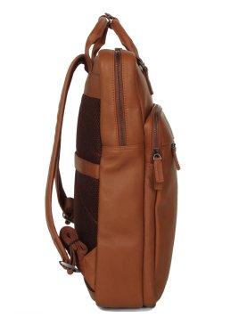 Gerard Henon 6966 - CUIR DE VACHETTE - MARRON sac à dos porté main ordi 17" Sac business