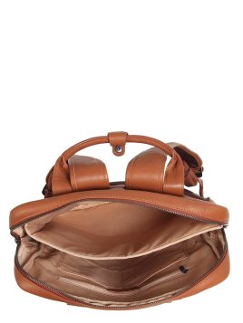 Gerard Henon 6966 - CUIR DE VACHETTE - MARRON sac à dos porté main ordi 17" Sac business