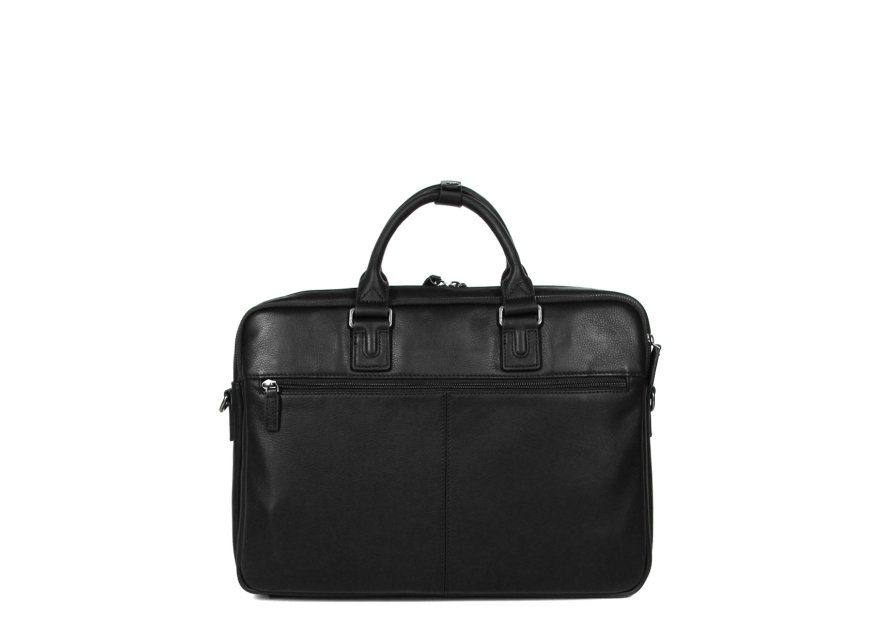 Gerard Henon 6981 - CUIR DE VACHETTE - NOIR - gerard henon porte document 15" Porte-documents