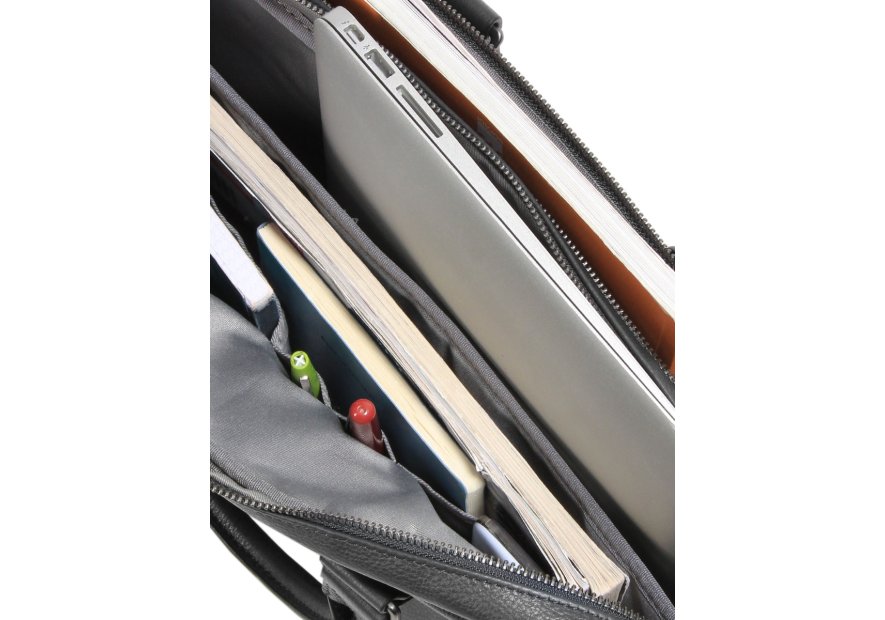 Gerard Henon 6981 - CUIR DE VACHETTE - NOIR - gerard henon porte document 15" Porte-documents