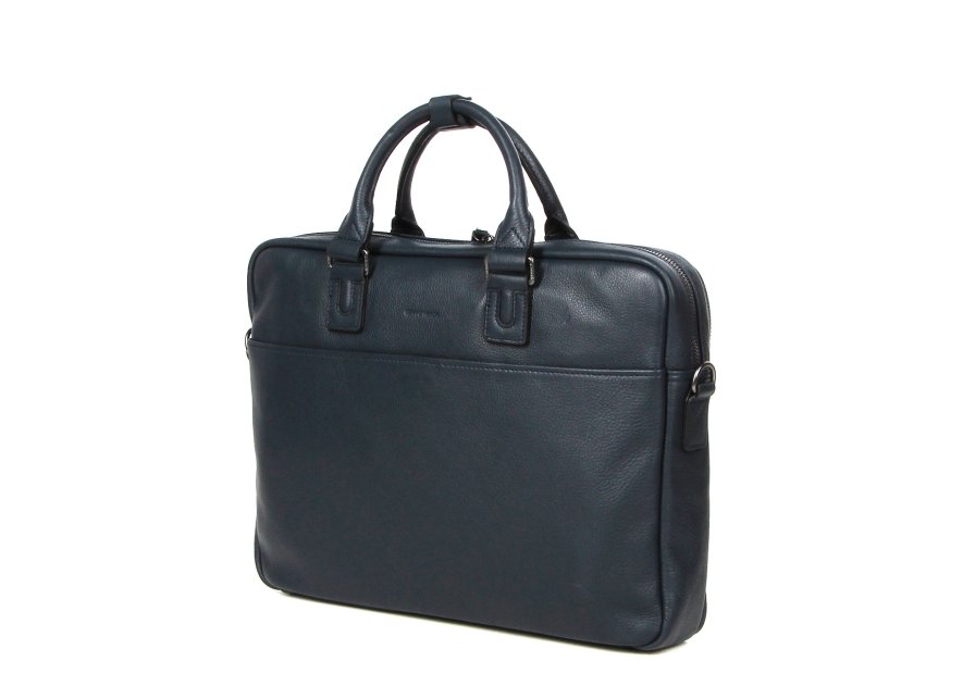 Gerard Henon 6981 - CUIR DE VACHETTE - MARINE gerard henon porte document 15" Sac business