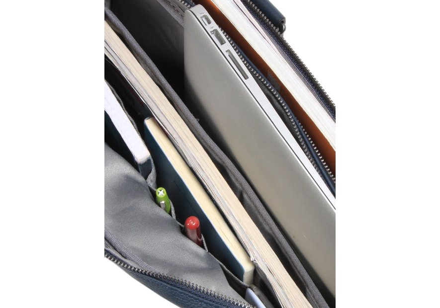 Gerard Henon 6981 - CUIR DE VACHETTE - MARINE gerard henon porte document 15" Sac business